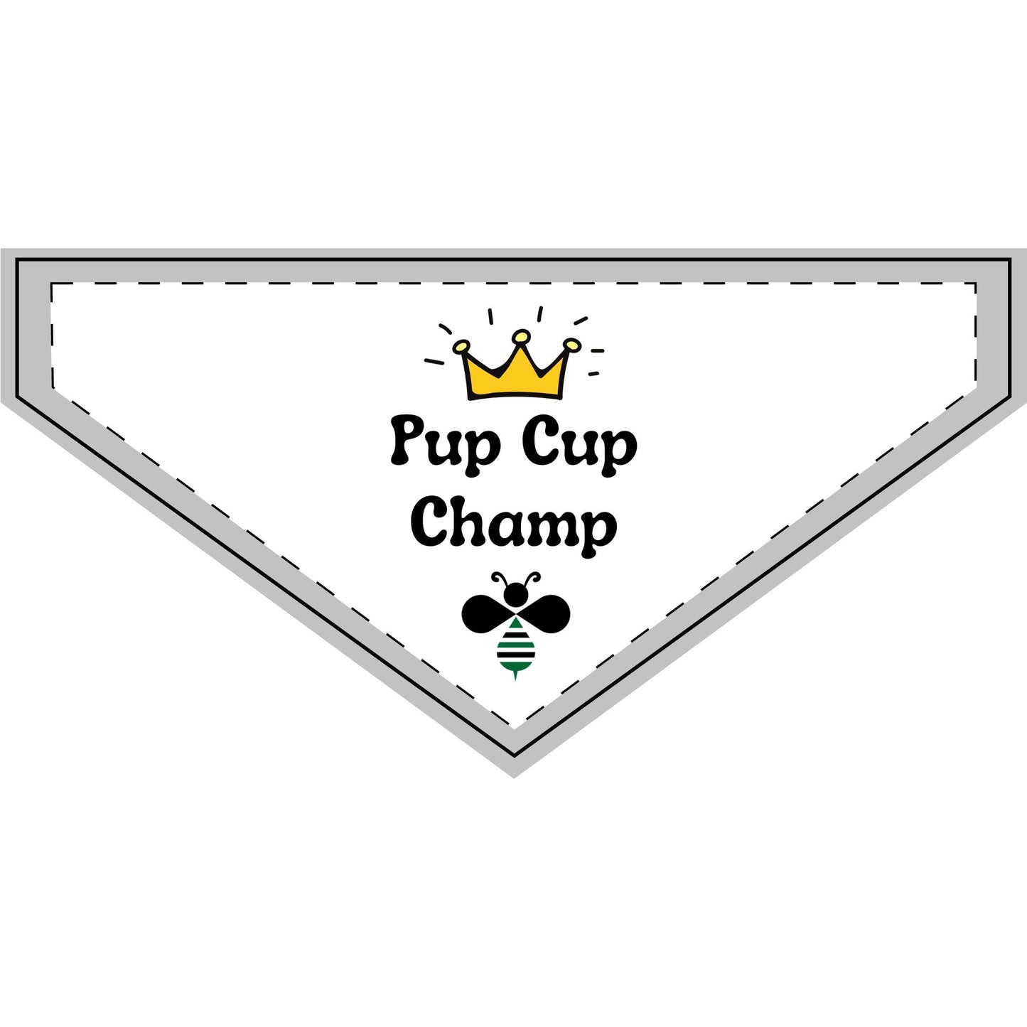 Clip-on Pet Bandana | Pup Cup Champ