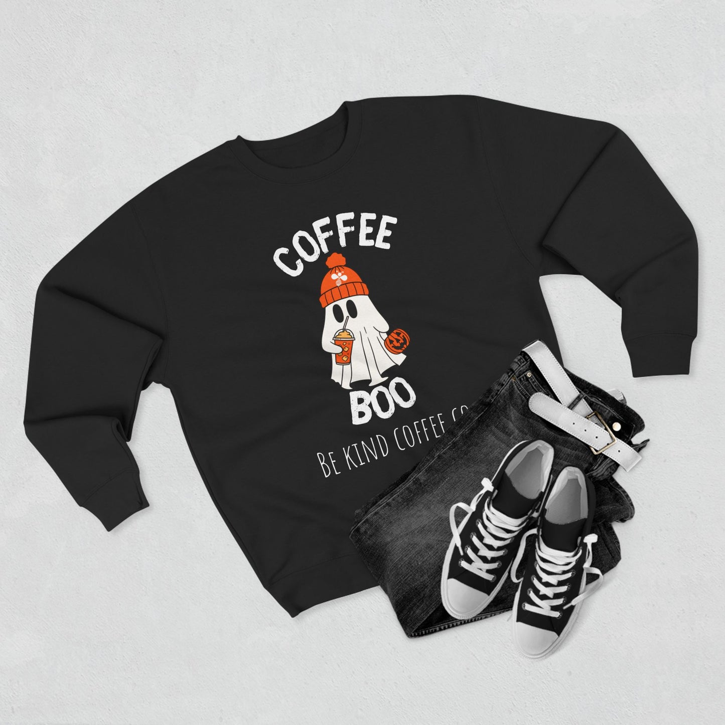 Be Kind Coffee Co. | Spooky Season Unisex Crewneck Sweatshirt - Coffee Boo