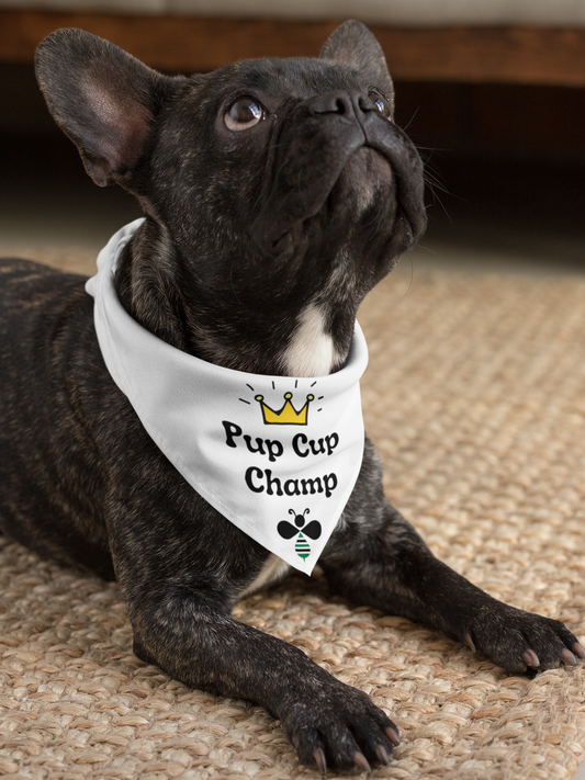 Clip-on Pet Bandana | Pup Cup Champ