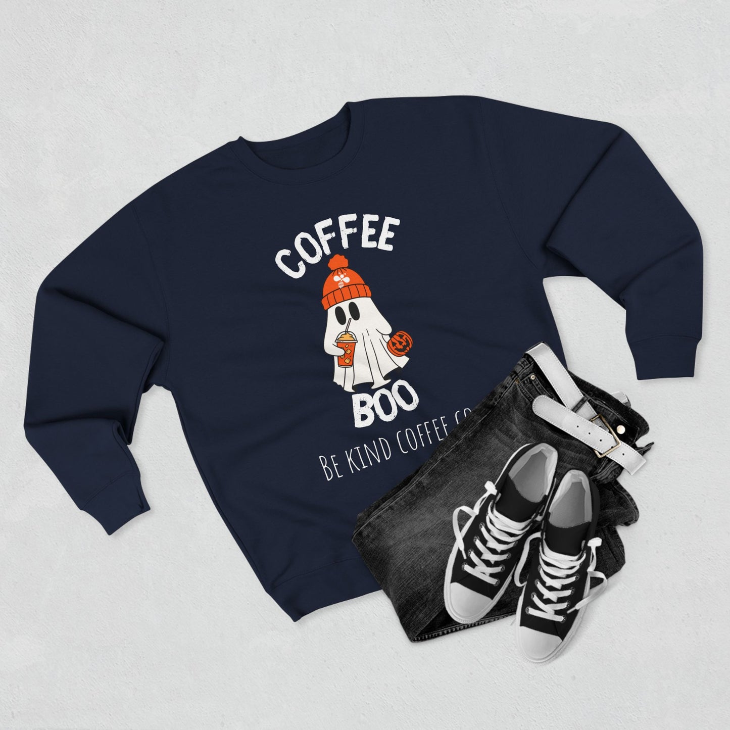 Be Kind Coffee Co. | Spooky Season Unisex Crewneck Sweatshirt - Coffee Boo