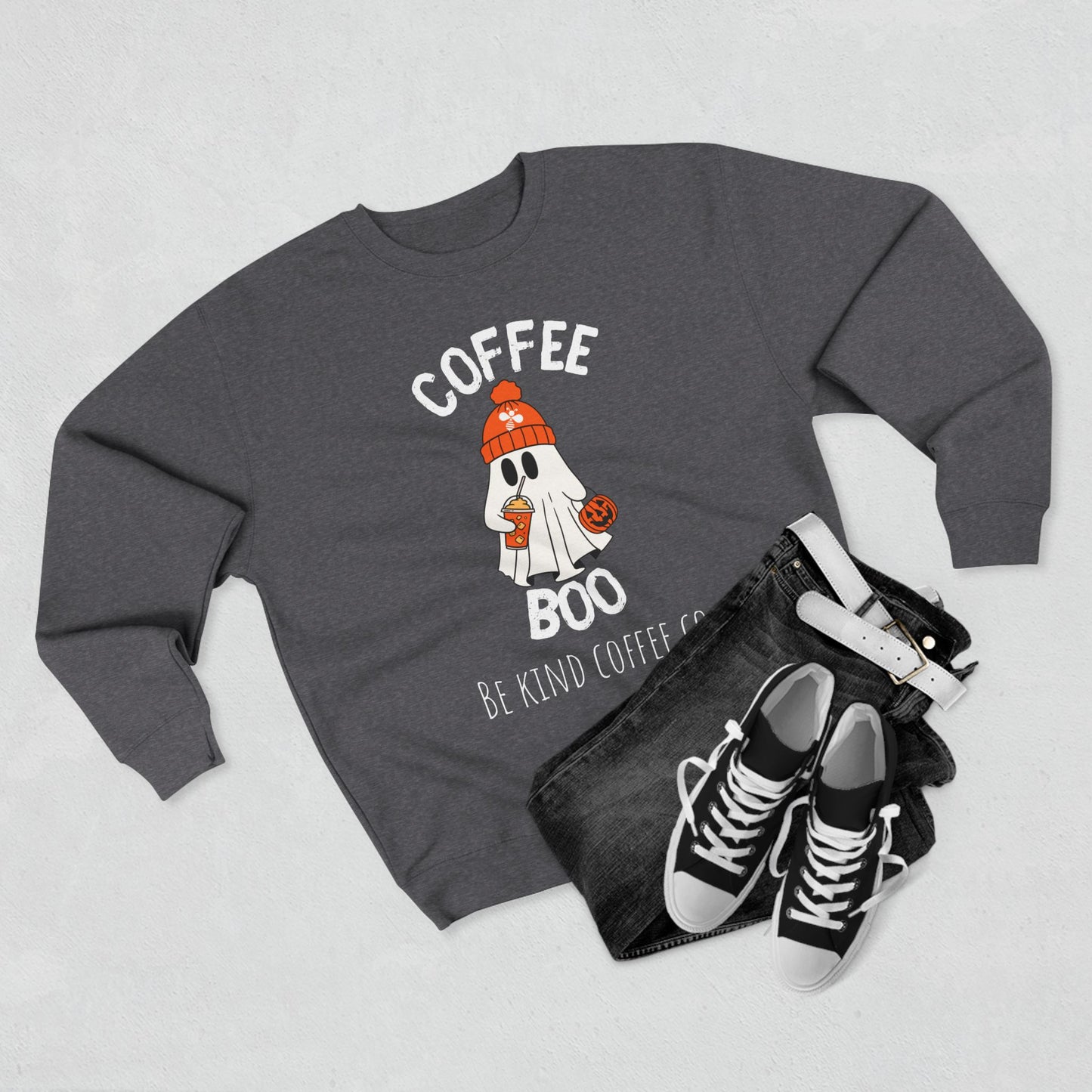 Be Kind Coffee Co. | Spooky Season Unisex Crewneck Sweatshirt - Coffee Boo
