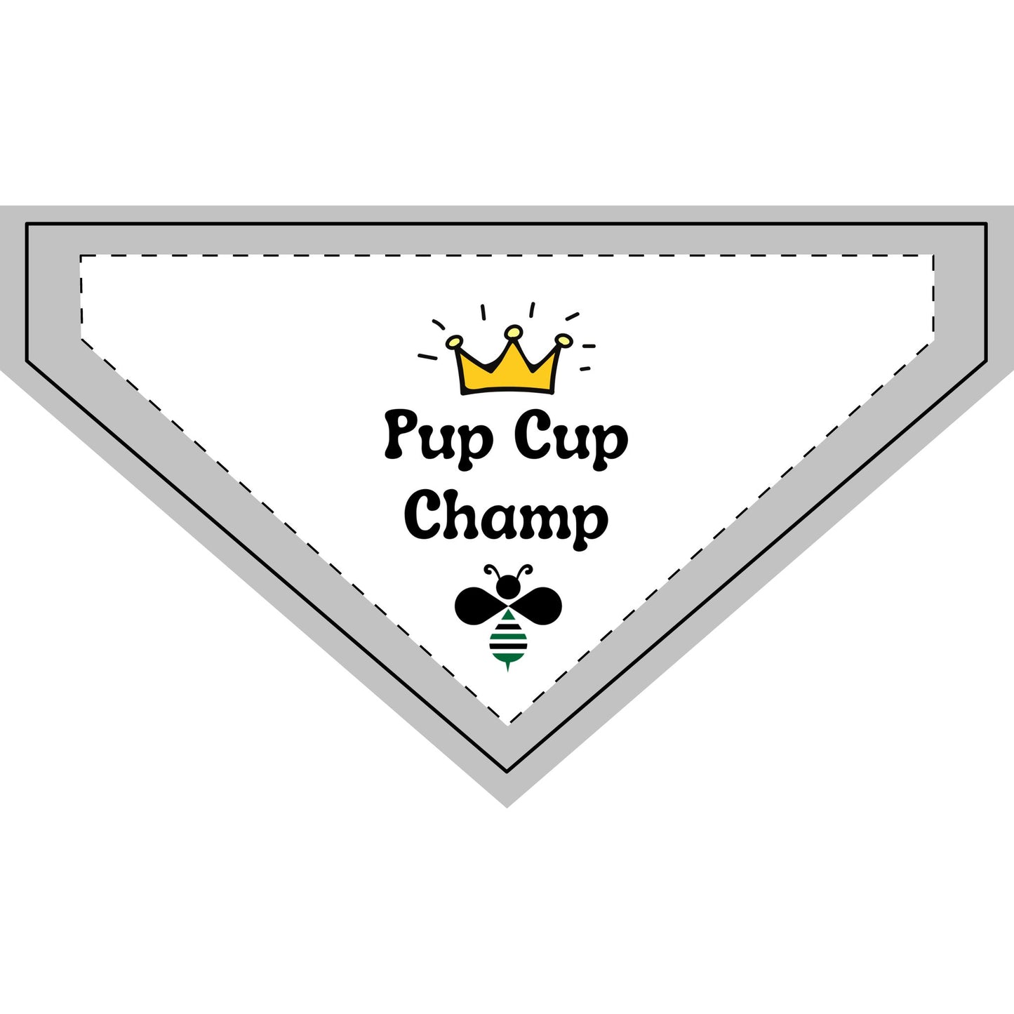 Clip-on Pet Bandana | Pup Cup Champ